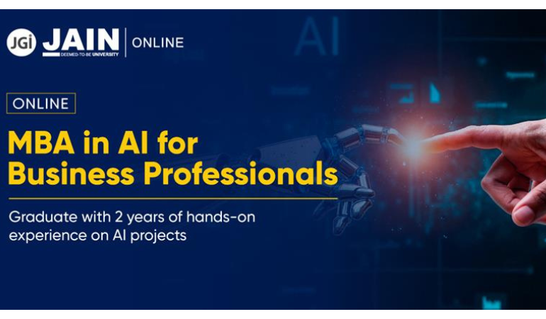 JAIN Online Launches India’s First Project-Based Online MBA in AI for Business Professionals