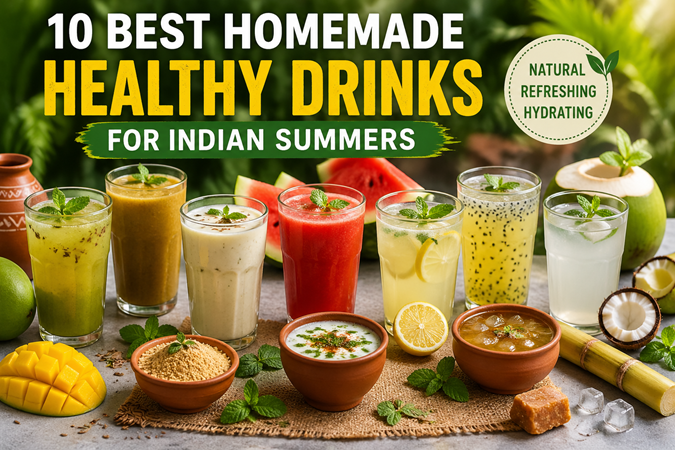 Beat the Indian Summer Heat: 10 Powerful Homemade Drinks for Natural Hydration (2026 Guide)