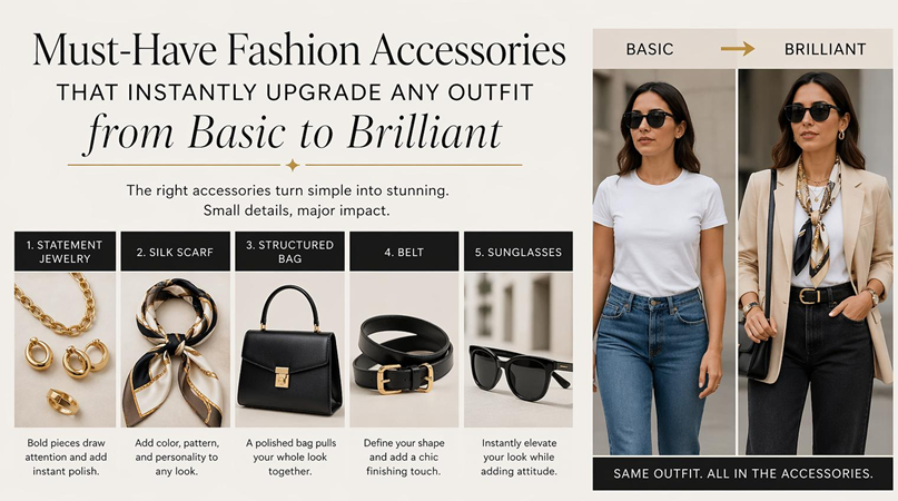 Must-Have Fashion Accessories That Instantly Upgrade Any Outfit From Basic to Brilliant in 2026