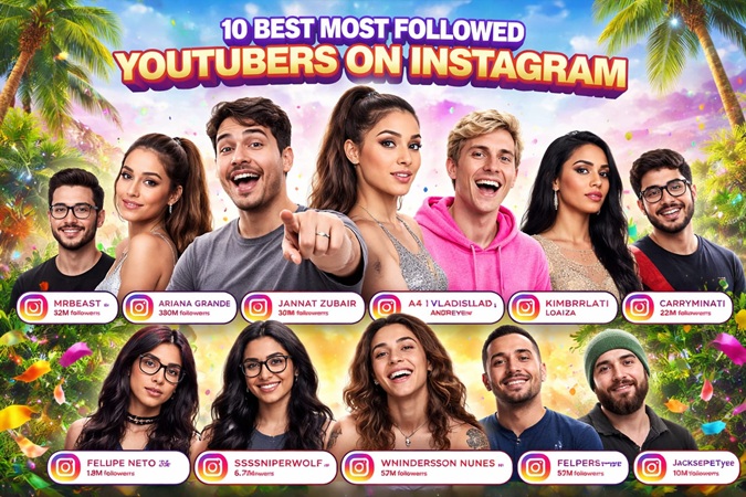 Most Followed YouTubers on Instagram: Top 10 Global Stars (2026)