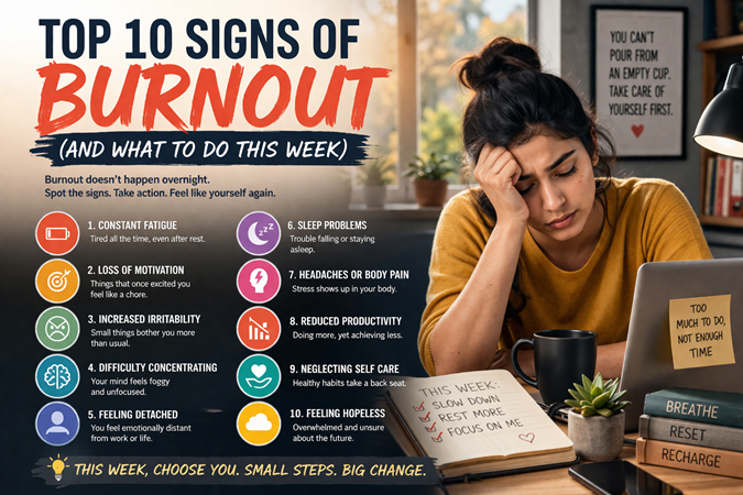Top 10 Signs of Burnout and What to Do This Week to Recover