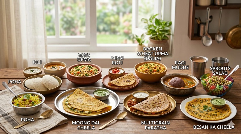 Top 10 Healthiest Indian Breakfasts Quick Affordable and Nutritious