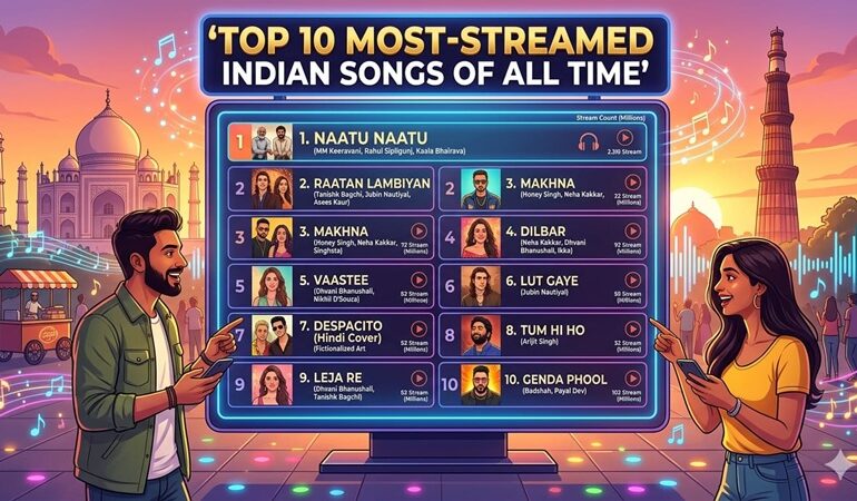 Top 10 Most-Streamed Indian Songs of All Time That Broke Records