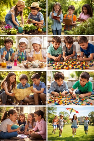 Happy Learning at Home: 10 Screen-Free Activities for Kids (5–10)