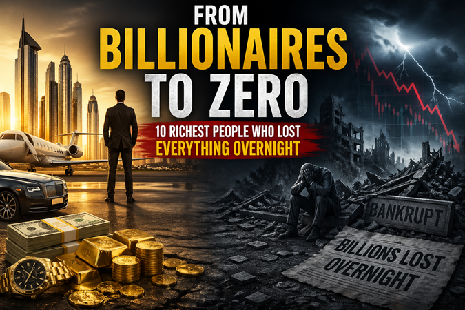 From Billionaires to Zero: 10 Richest People Who Lost Everything Overnight