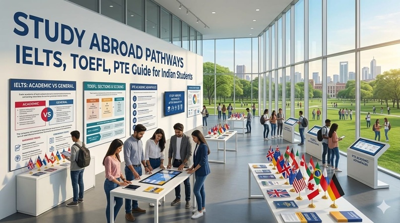 Complete IELTS, TOEFL & PTE Guide for Study Abroad 2026