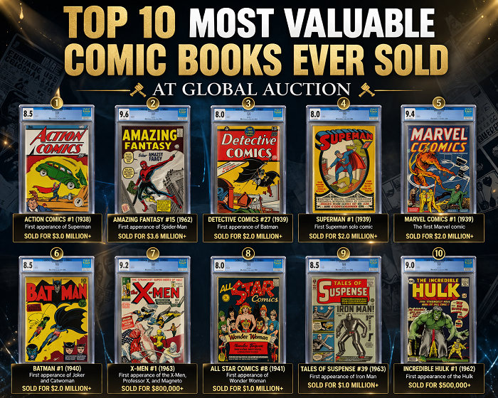 Top 10 Most Valuable Comic Books Ever Sold