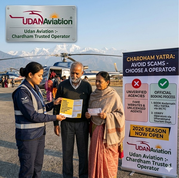 Dehradun Helicopter Operator Warns Pilgrims About Rising Chardham Booking Scams – Issues Free Safety Guide as 2026 Season Opens