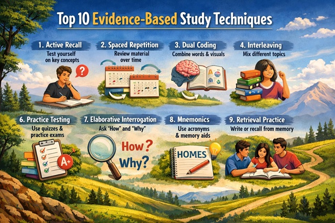 10 Proven Study Techniques Backed by Science (With Examples)